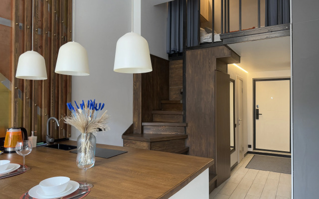 Апартаменты Роскошные двухуровневые студия недалеко от метро ЗИЛ