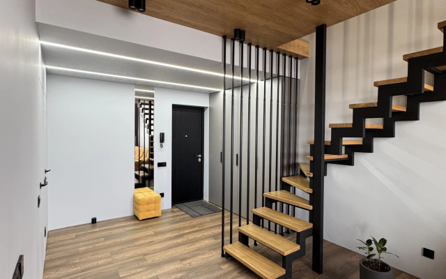 Апартаменты Двухуровневая студия с захватывающим видом на город