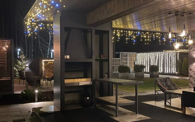 Вилла стильная с умным домом сауной и чаном