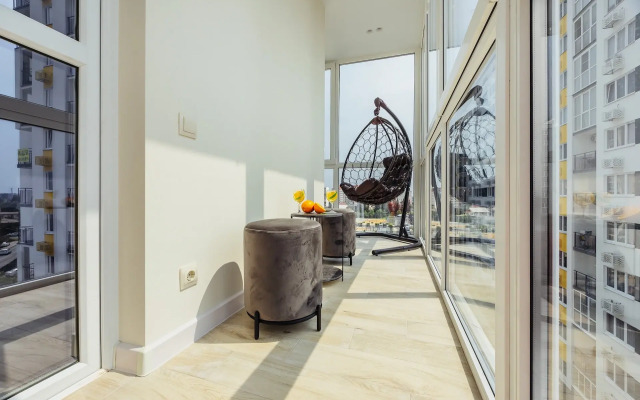 Квартира с Дизайнерским Ремонтом в Сириус ДомМоря. РФ ЖК Фрукты Черника 8264