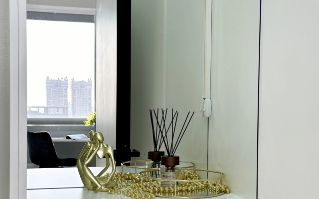 Апартаменты 149 Комфорт сити с двуспальной кроватью, диваном и красивым видом