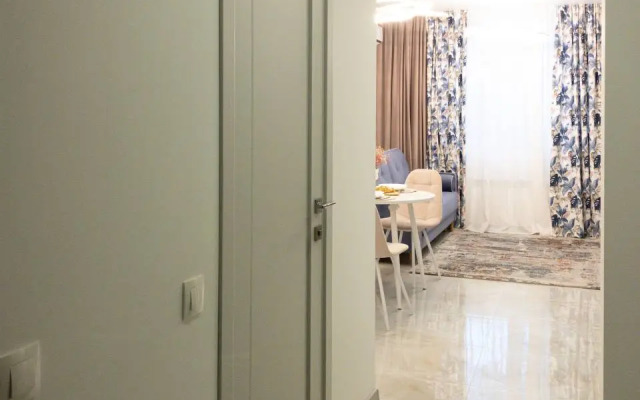 Апартаменты двухкомнатные с двумя кроватями, гардеробной и кухней-гостиной