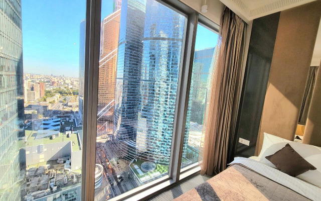 Апартаменты Роскошная Студия с Панорамными Окнами в Москва-Сити