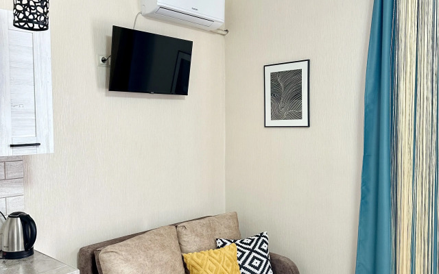 Квартира-студия с красивым видом на город