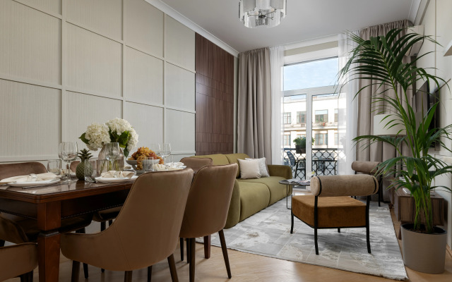 Квартира Видовая Трехкомнатная с Эркерным Балконом