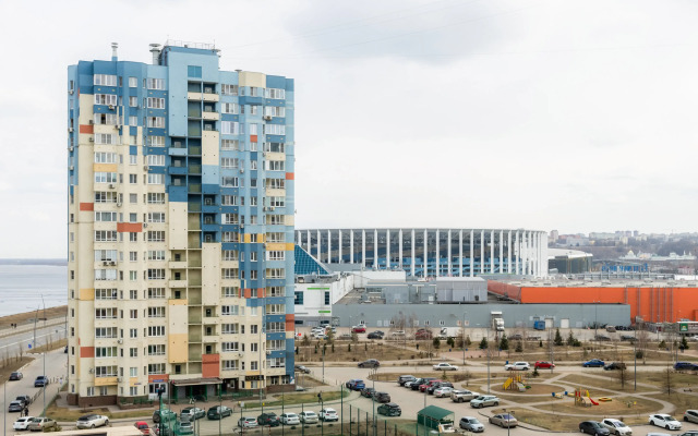 Strelka S Vidom Na Volgu I Stadion Flat