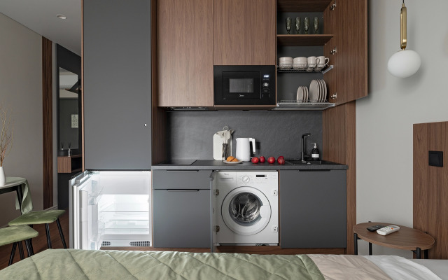 Апартаменты Зеленый дом с дизайнерским ремонтом