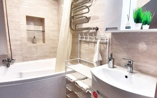 V Samom Tsentre S Kaminom Flat