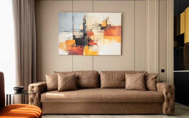 Апартаменты двухкомнатные Sunset Flatport рядом с Москва-Сити