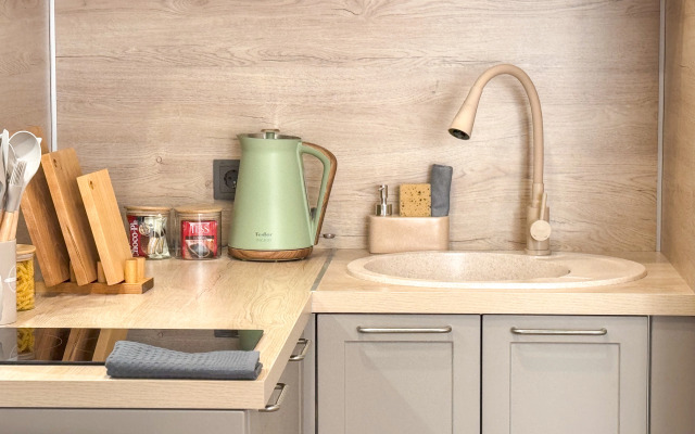 Квартира Грин-стильная дизайнерская в ЖК Самолет