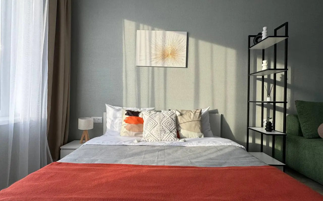 Квартира Стильная Cтудия с Видом на Золотой Мост