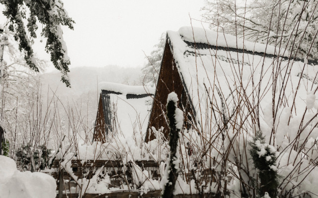 Частный дом Экосказка с видом на горы
