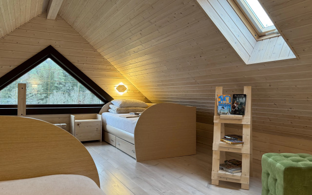 Частный дом 1 с Видом на Озеро Киркколампи и Собственной Сауной