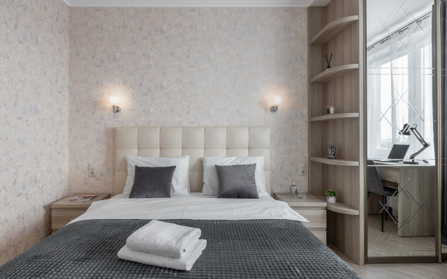 Tryokhkomnatnye s Vidom na Natsionalnuyu Biblioteku Apartments