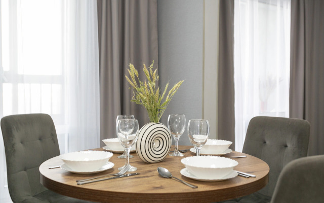 Квартира с фонтаном во дворе