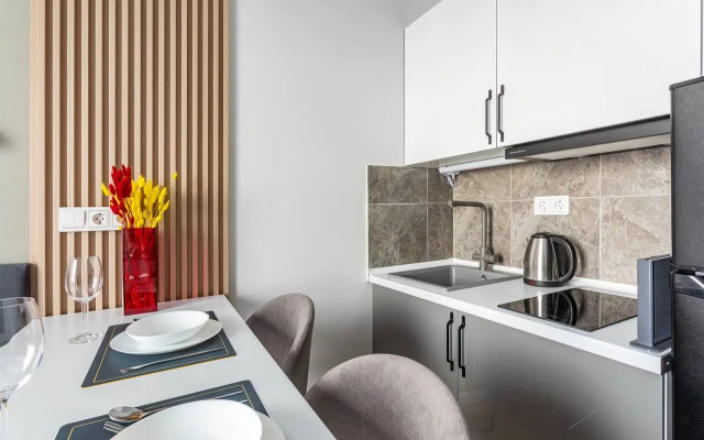 Inhome24 Spokoynaya oranzhevaya Studiya V Zhk Tushino Apartment