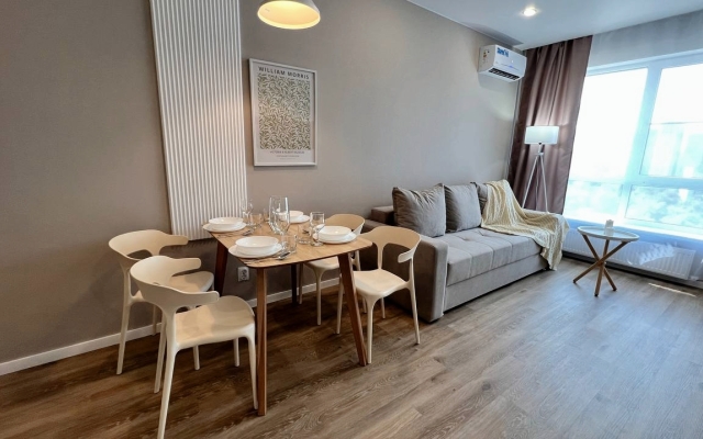 Квартира Green FOX в современном ЖК рядом с рекой