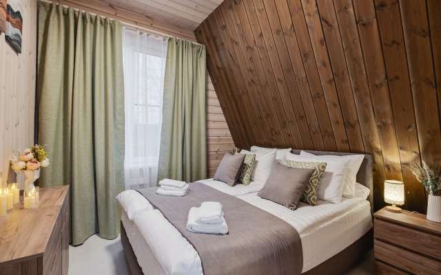 Частный дом С баней и террасой