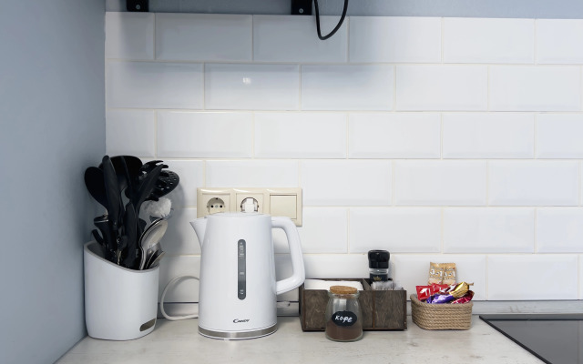 Квартира студия в голубых тонах