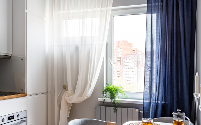 Квартира Piter Apartments двухкомнатные с кондиционером рядом с Лахтой