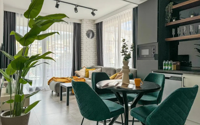 Апартаменты 1+1 Qoople Prive 11 рядом с морем