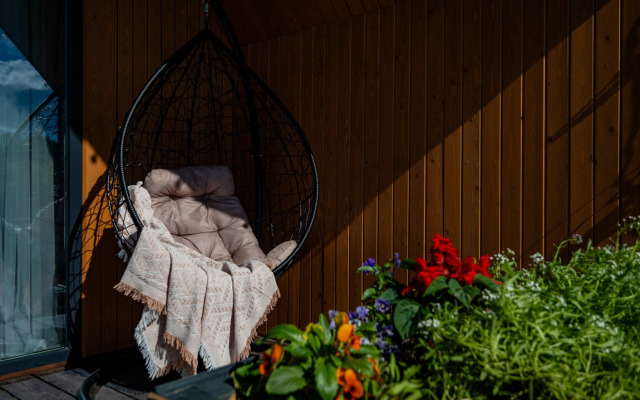 Частный Дом Барнхаус №5 с дровяной баней и горячим Чаном на 6 человек