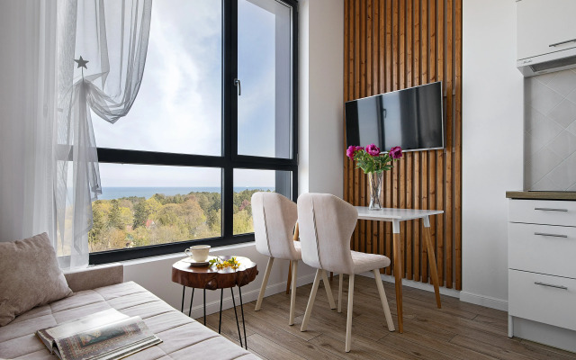 Апартаменты с видом на море на 10 этаже в комплексе Кристалл & Балтик-SPA