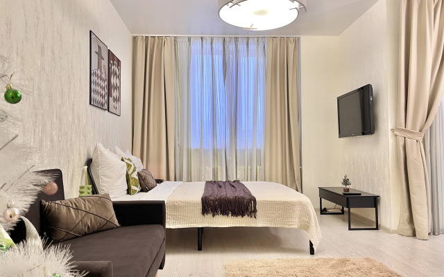 Квартира Свeтлaя Студия в Центрe Гopoдa