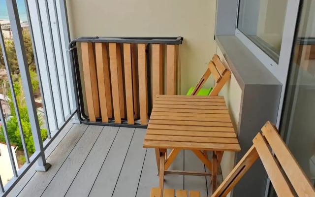 Квартира с видом на море с тремя спальными местами