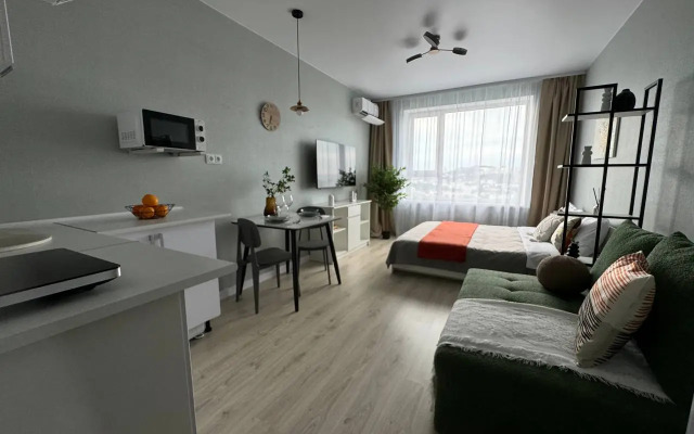 Квартира Стильная Cтудия с Видом на Золотой Мост