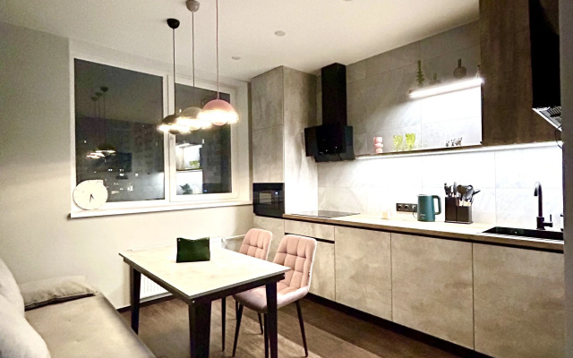 Gray-Pink Cozy Home Flat