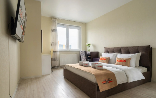 Апартаменты KeyGo 1007 1 Спальня Рядом с метро Окружная