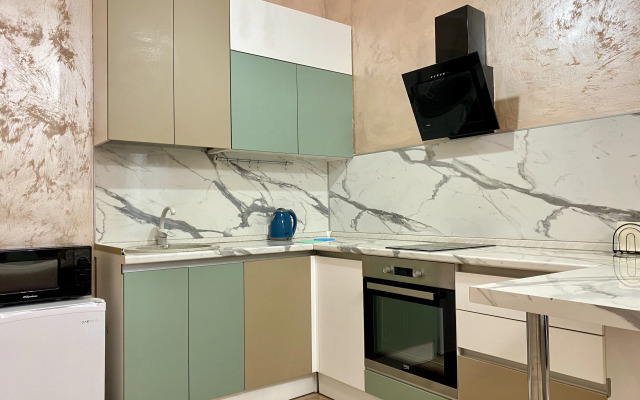 Na 25 etazhe s krasivym vidom na gorod Flat