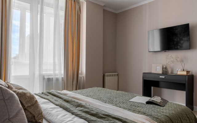 S dizaynerskim remontom na Leninskom prospekte Flat