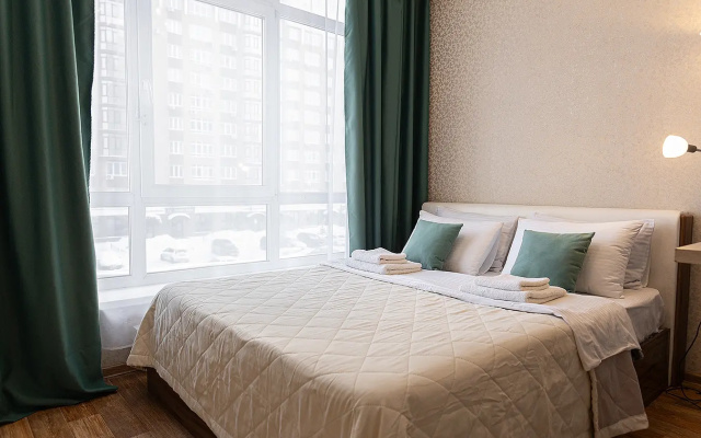 Apartamenty Sibir' House Studia v novom dome radom Ledovyj dvorec, Kuzbass Arena, Kadetskogo korpusa