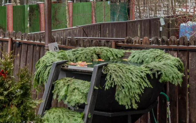 Частный дом с бaнeй на дpoвaх Harmony