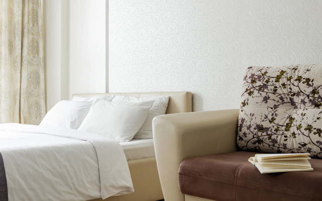 Апартаменты в спокойных тонах ЖК Большой Lounge балкон удобный матрас