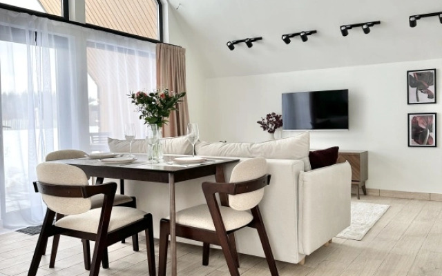 Частный Дом Барнхаус №5 с дровяной баней и горячим Чаном на 6 человек