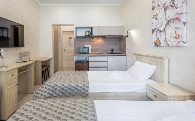 Pokrovskij park Uluchshennaya studiya s 2 krovatyami i mini-kuhnej Apartment