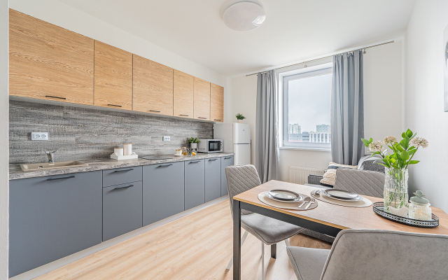 Квартира Стильная Квартира с Панорамными окнами в Академическом Районе