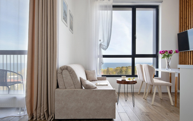 Апартаменты с видом на море на 10 этаже в комплексе Кристалл & Балтик-SPA