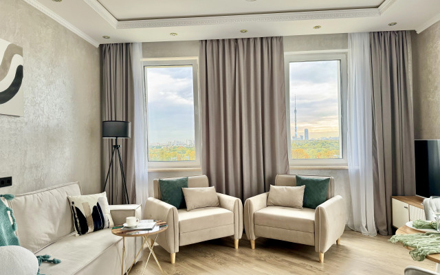 Апартаменты новые с видом на ВДНХ