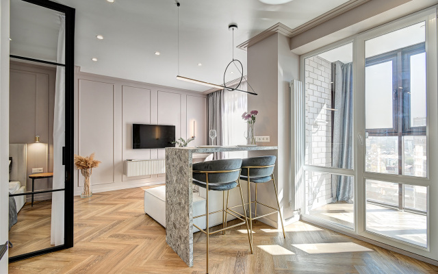 Квартира Пыльная Роза в ЖК Маршал