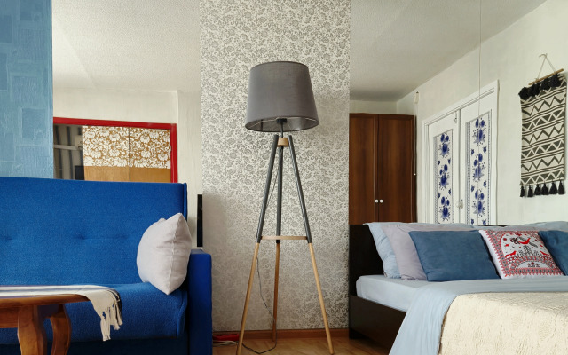 Dizaynerskaya Kvartira Gzhel  V Russkom Stile Flat