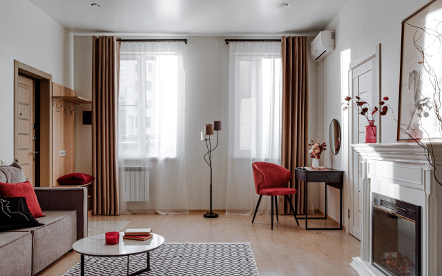 Yevrodvushka Kaminnaya Istoriya V Samom Serdtse Sochi Flat