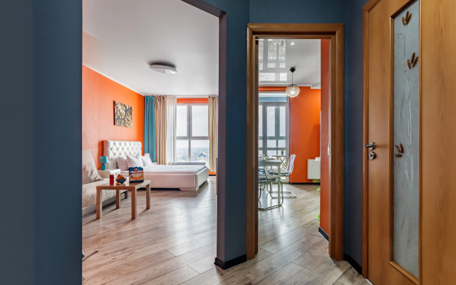 Апартаменты с Лучшим Видом на Краснодар. 24 этаж ЖК Большой Lounge балкон и Smart TV