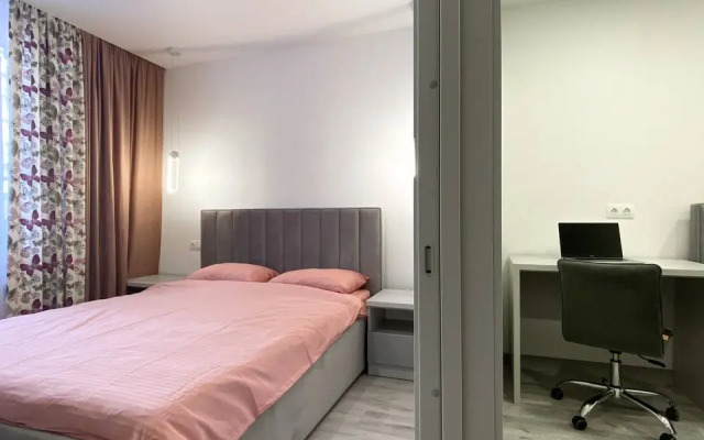 Апартаменты с двумя кроватями, балконом и ванной, с 15 по 17 этаж