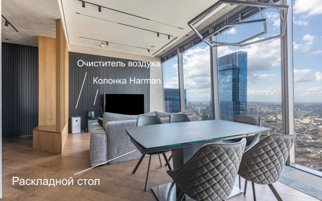 Апартаменты 77 этаж Москва Сити 2х комнатные