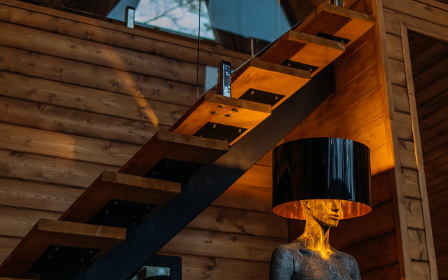 Частный дом A-frame Ванхейм с сибирским чаном