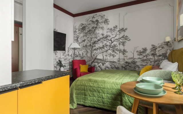 Квартира New Horizon Art Vinil 54 новое пространство с уникальным интерьером и технологиями умного дома